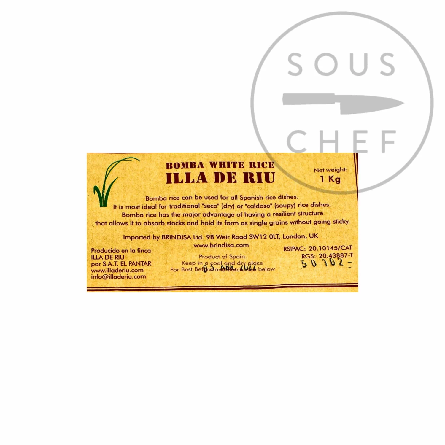 Bomba Paella Rice 1kg 2 Bomba Paella Rice 1kg - Image 2