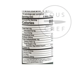 Blues Hog Smokey Mountain BBQ Sauce 680g -Kitchen Supplie Shop BQ0017 BluesHogSmokeyMountainBBQSauce570gnutrition2