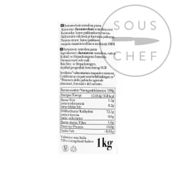 Dolce & Gabbana Gragnano IGP Spaghetti Lunghi, 1kg -Kitchen Supplie Shop CI0016 Dolce GabbanaGragnaroIGPSpaghettiLunghi1kg nutritional 3