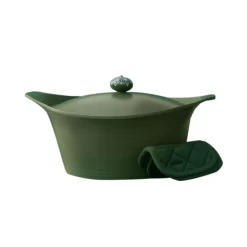 Cookut Multifunction Dutch Oven With Pot Holders, Green