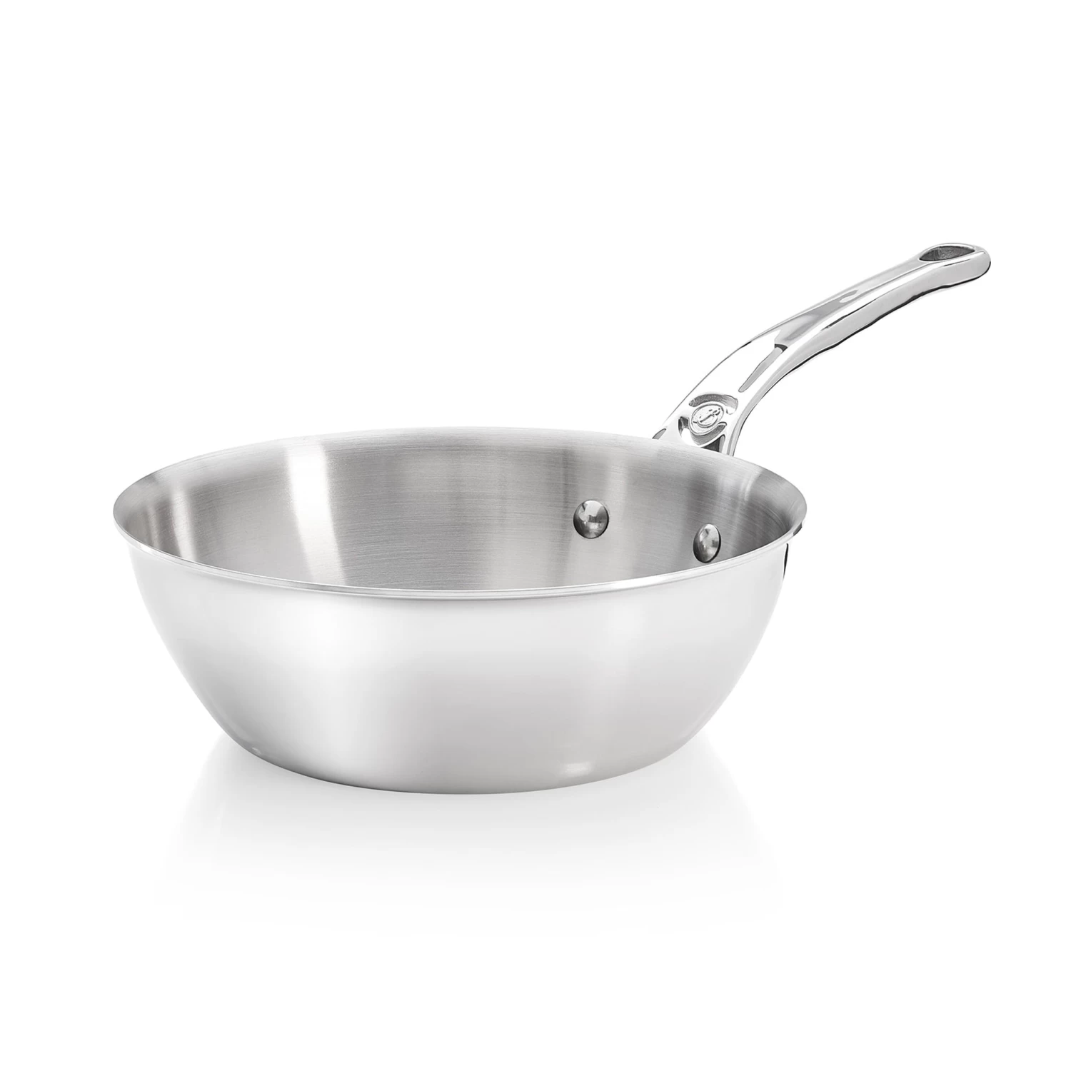 De Buyer Affinity Stainless Steel Curved Saute Pan 24cm 1 De Buyer Affinity Stainless Steel Curved Saute Pan 24cm