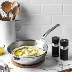 De Buyer Affinity Stainless Steel Curved Saute Pan 24cm 5 De Buyer Affinity Stainless Steel Curved Saute Pan 24cm -Kitchen Supplie Shop DB0215 DeBuyerAffinityStainlessSteelCurvedSautePan24cm LS2