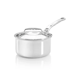 De Buyer Affinity Stainless Steel Saucepan With Lid 18cm
