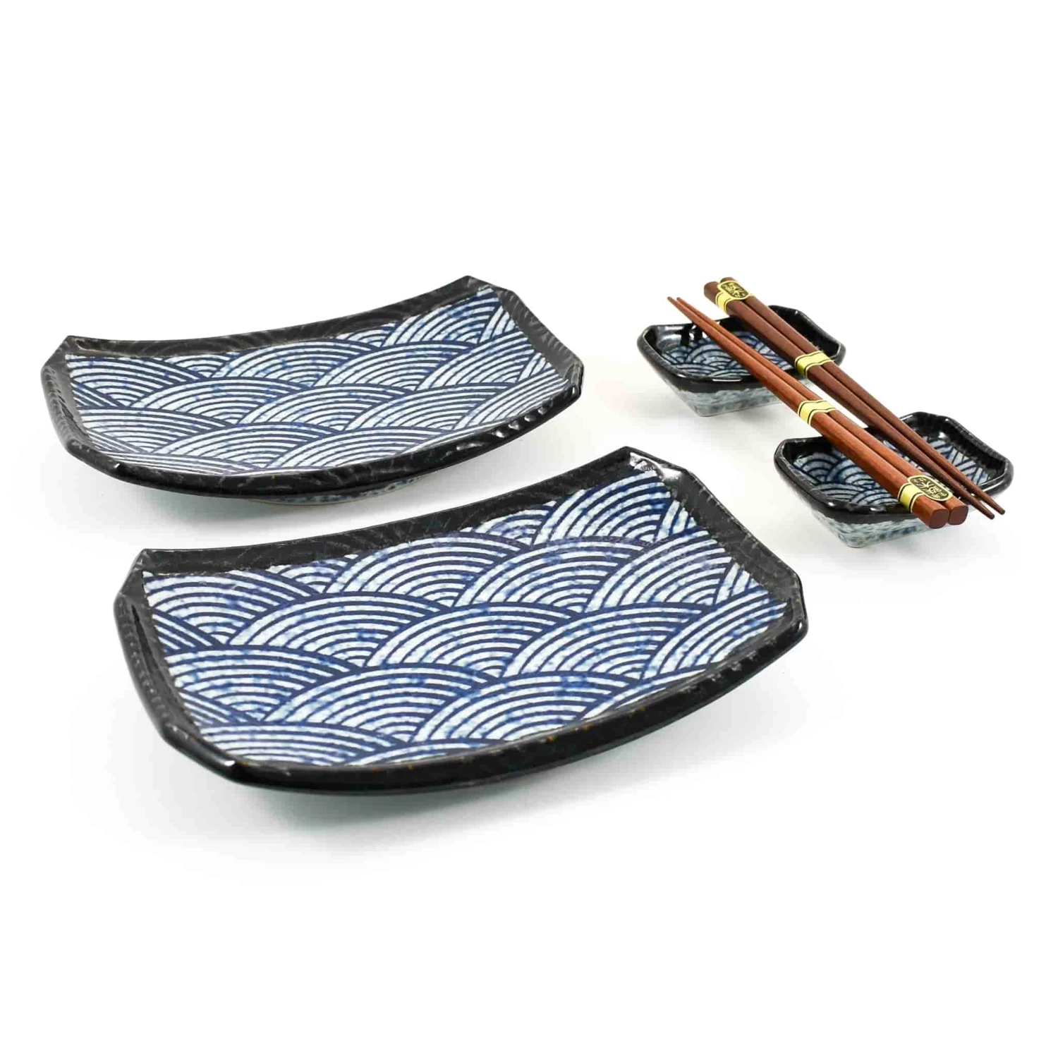 Blue Wave Sushi Serving Set 1 Blue Wave Sushi Serving Set