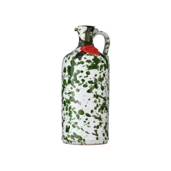 Galantino Puglian Extra Virgin Olive Oil In Green Splatter Ceramic Bottle 500ml