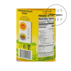 Rega DOP San Marzano Tomatoes -Kitchen Supplie Shop GU0255B RegaDOPSanMarzanoTomatoes2550g nutrition 2