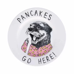Pancakes Go Here! Side Plate, 20cm