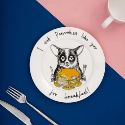 I Eat Pancakes Like You For Breakfast! Side Plate, 20cm -Kitchen Supplie Shop JB0026 IeatPancakeslikeyouforBreakfast SidePlate20cm lifestyle 2