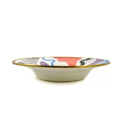 Abstract Enamel Large Serving Dish, 30cm -Kitchen Supplie Shop KP0024 Abstract Enamel Large Serving Dish side