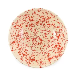 Puglia Red Splatter Large Salad Bowl 28cm -Kitchen Supplie Shop NC0042 PugliaRedSplatterLargeSaladBowl28cm