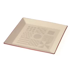 Takenaka Fukue White Square Plate, 19cm