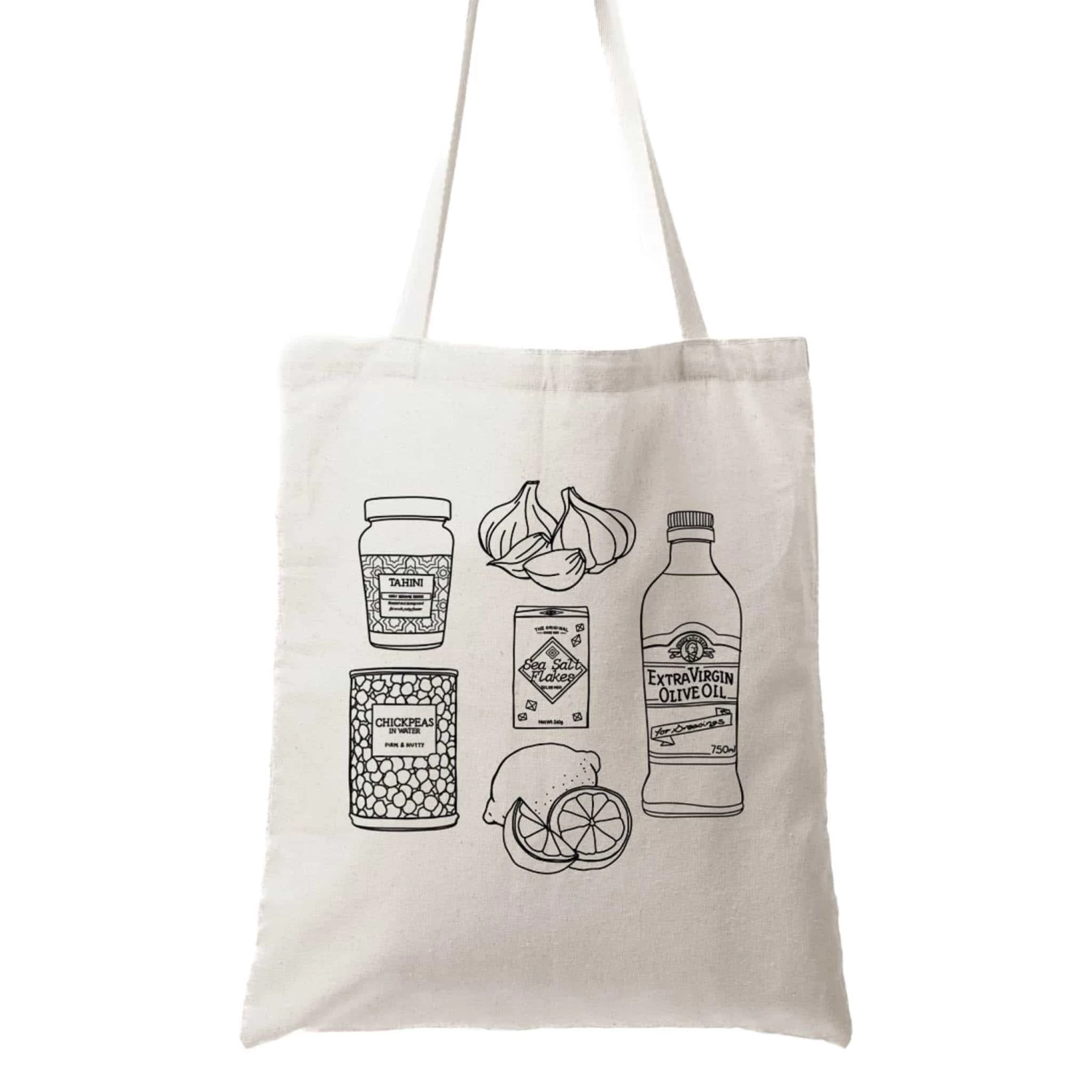 Hummus Organic Cotton Tote Bag 1 Hummus Organic Cotton Tote Bag