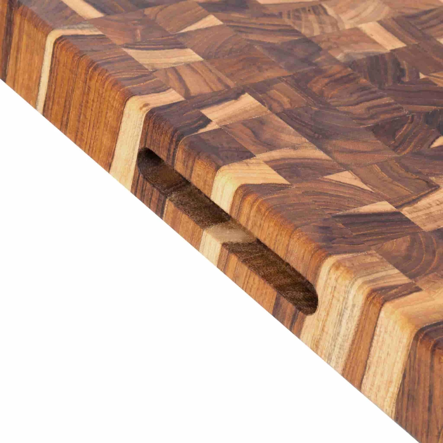Teakhaus End Grain Butcher Block Rectangular Cutting Board, Medium 3 Teakhaus End Grain Butcher Block Rectangular Cutting Board, Medium - Image 3