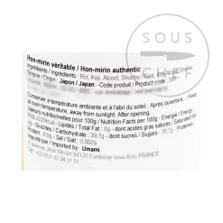 New Arrival -Kitchen Supplie Shop UI0082 AuthenticHonMirin500ml nutrition