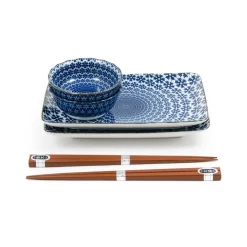 Blue Star Sushi Serving Set -Kitchen Supplie Shop blue star sushi swerving set side