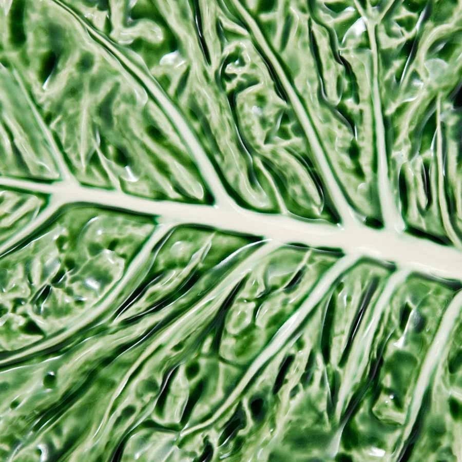 Bordallo Pinheiro Cabbage Leaf Oval Platter 2 Bordallo Pinheiro Cabbage Leaf Oval Platter - Image 2