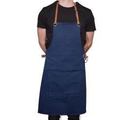 Dutchdeluxes Canvas BBQ Apron In Dark Blue 8 Dutchdeluxes Canvas BBQ Apron In Dark Blue -Kitchen Supplie Shop dutch deluxes canvas bbq apron male model dark blue