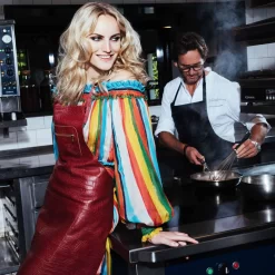 Dutchdeluxes Leather BBQ Apron In Vintage Grey -Kitchen Supplie Shop dutch deluxes leather zipper apron croc red ruby lifestyle 36e03590 af4c 4e51 b9db ac8b2edd2a6a