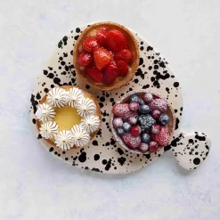 Puglia Black Splatter Ceramic Serving Board 25cm -Kitchen Supplie Shop lifestyle 0015 PugliaCeramicServingBoard lifestyle2 NC0014