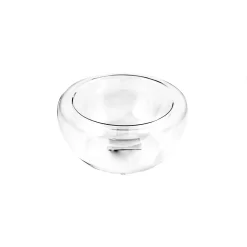 6 X 120ml Small Double Wall Glass Bowl